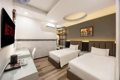Twin Superior — A25 Premium Hotel - 65G Nguyen Thai Hoc